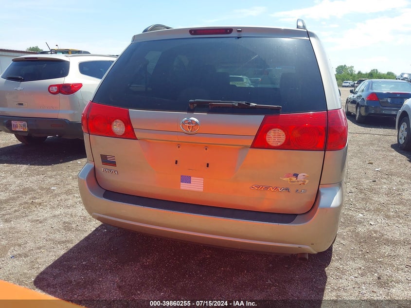 2007 Toyota Sienna Le VIN: 5TDZK23C77S017324 Lot: 39860255