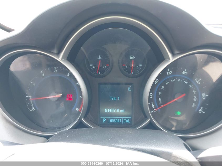 2011 Chevrolet Cruze 1Lt VIN: 1G1PF5S92B7142827 Lot: 39860259