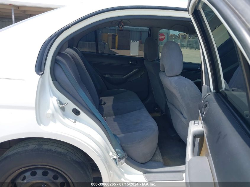 2003 Honda Civic Lx VIN: 2HGES16583H530341 Lot: 39860265