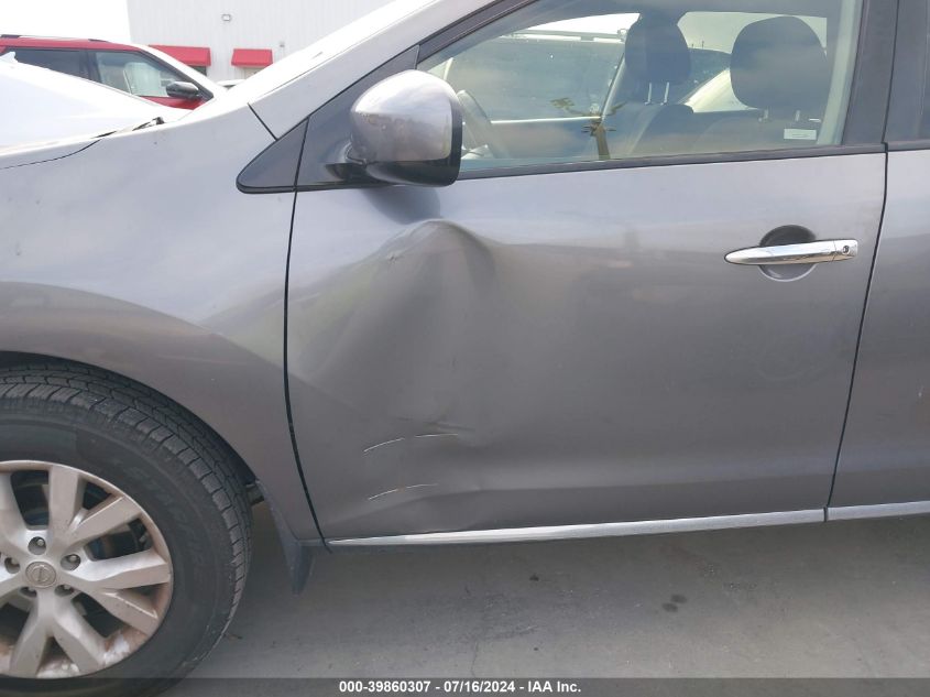 2013 Nissan Murano Sv VIN: JN8AZ1MU3DW207356 Lot: 39860307