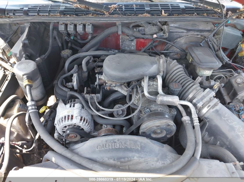 1997 GMC Sonoma Sls Wideside VIN: 1GTDT19XXVK520815 Lot: 39860319