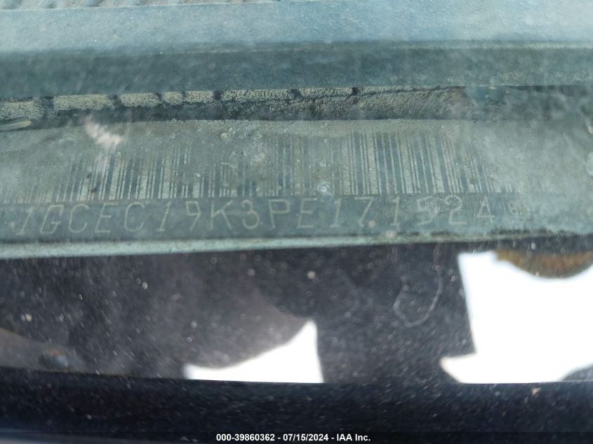 1993 Chevrolet Gmt-400 C1500 VIN: 1GCEC19K3PE171524 Lot: 39860362