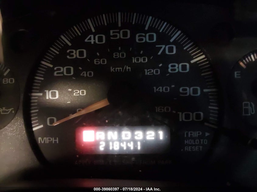 2002 Chevrolet Express VIN: 1GAGG25R321219022 Lot: 39860397