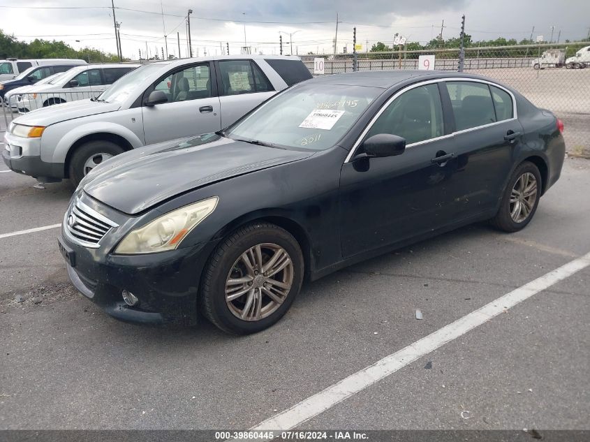 2011 Infiniti G25X VIN: JN1DV6AR5BM650735 Lot: 39860445