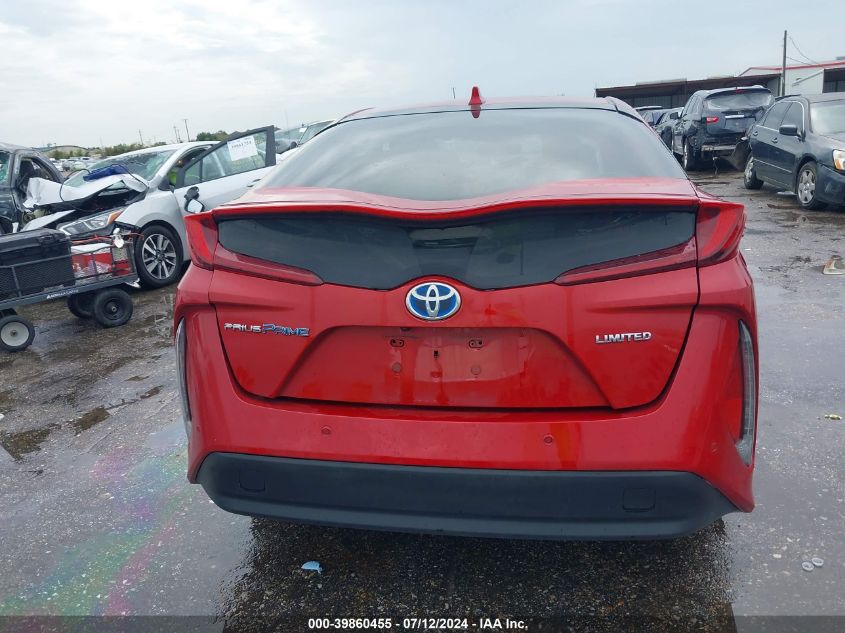 2021 Toyota Prius Prime Limited VIN: JTDKAMFP6M3166285 Lot: 39860455