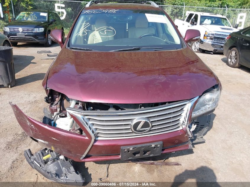 2013 Lexus Rx 350 VIN: 2T2BK1BA6DC163340 Lot: 39860486