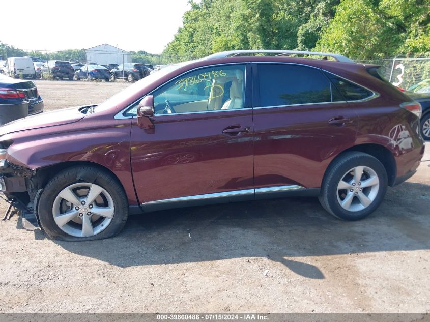 2013 Lexus Rx 350 VIN: 2T2BK1BA6DC163340 Lot: 39860486