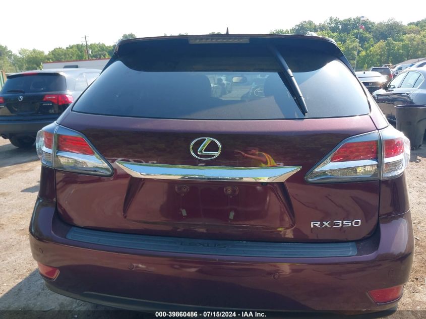2013 Lexus Rx 350 VIN: 2T2BK1BA6DC163340 Lot: 39860486
