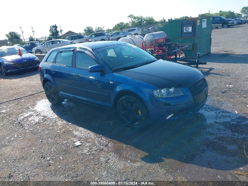 2006 Audi A3 2.0T VIN: WAUHF78P76A073409 Lot: 39860499