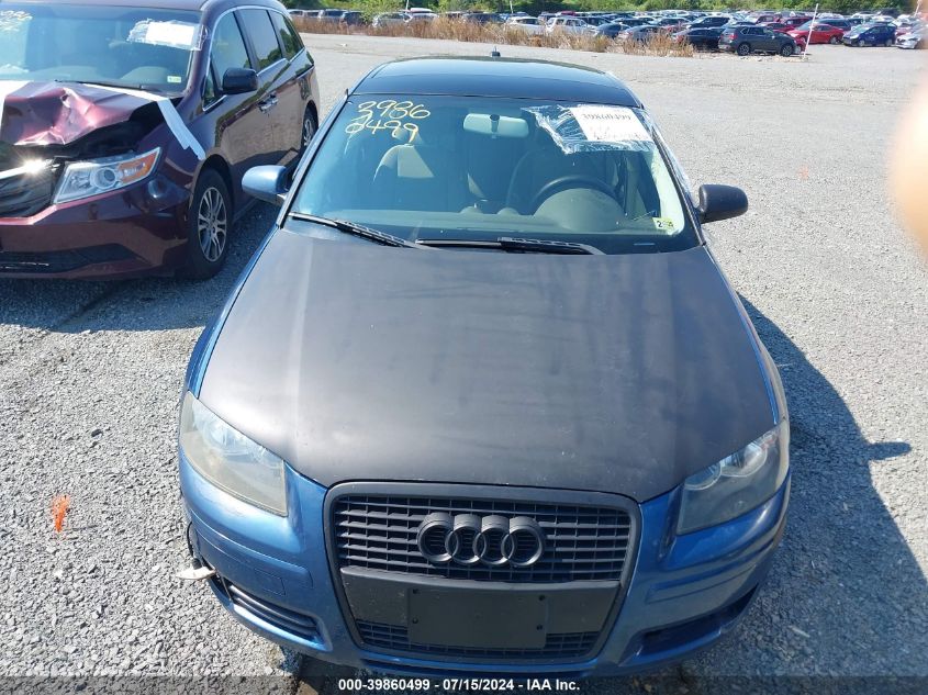 2006 Audi A3 2.0T VIN: WAUHF78P76A073409 Lot: 39860499