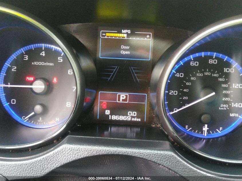 2016 Subaru Outback 2.5I Limited VIN: 4S4BSBNC8G3214806 Lot: 39860534