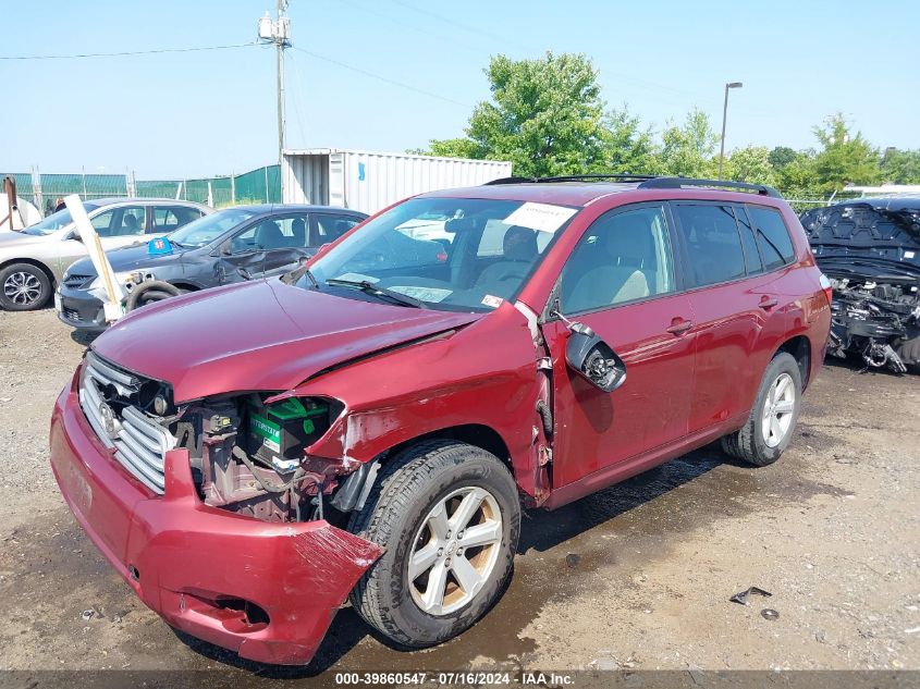 2010 Toyota Highlander Base V6 VIN: JTEZK3EH1A2096739 Lot: 39860547