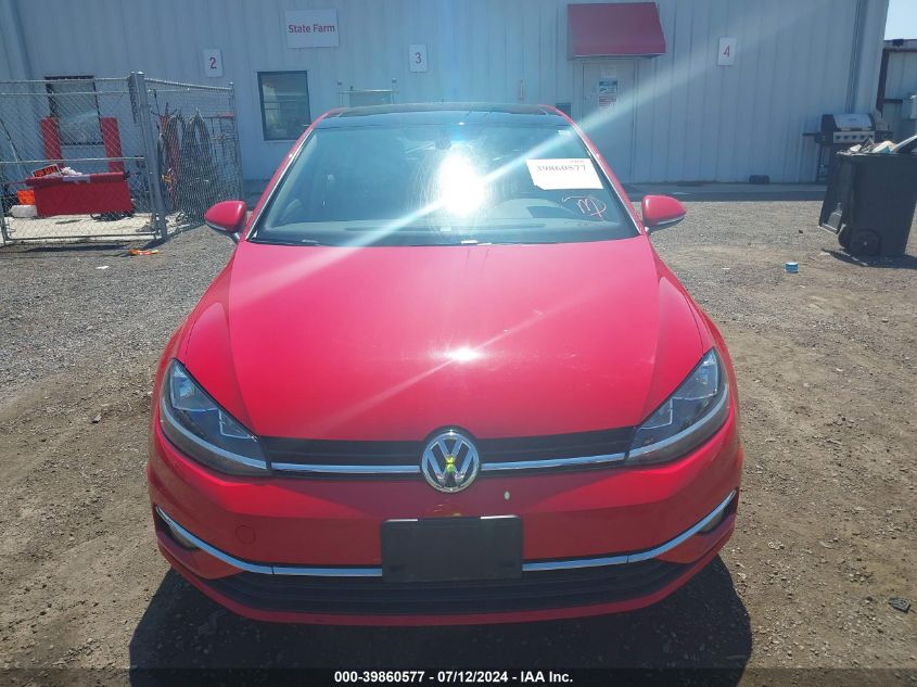 2018 Volkswagen Golf Tsi S/Tsi Se VIN: 3VWG17AU7JM250983 Lot: 39860577