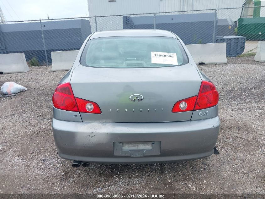 2006 Infiniti G35 VIN: JNKCV51E86M517276 Lot: 39860586