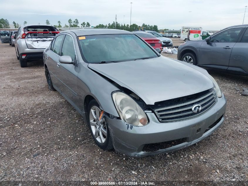 2006 Infiniti G35 VIN: JNKCV51E86M517276 Lot: 39860586