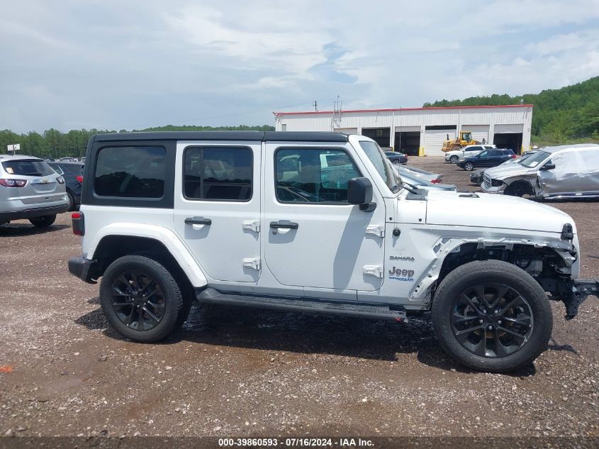 2022 Jeep Wrangler 4Xe Unlimited Sahara 4X4 VIN: 1C4JJXP69NW147183 Lot: 39860593