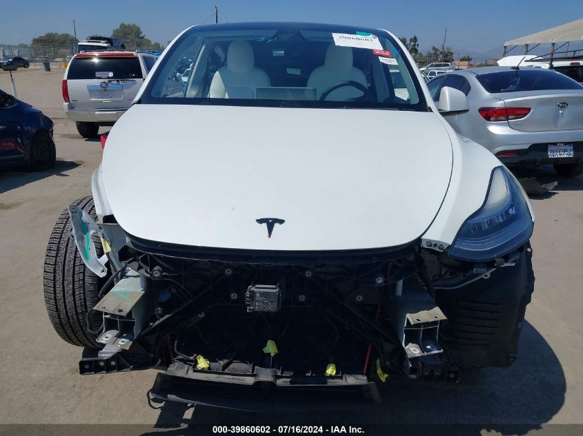 2021 Tesla Model Y Long Range Dual Motor All-Wheel Drive VIN: 5YJYGDEE7MF139186 Lot: 39860602