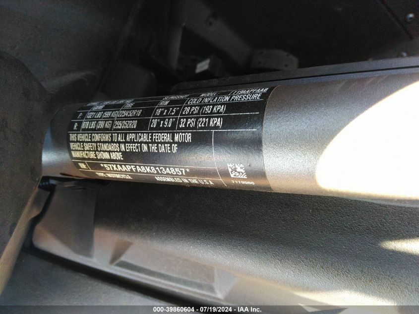 2019 Polaris Slingshot Sl VIN: 57XAAPFA8K8134857 Lot: 39860604