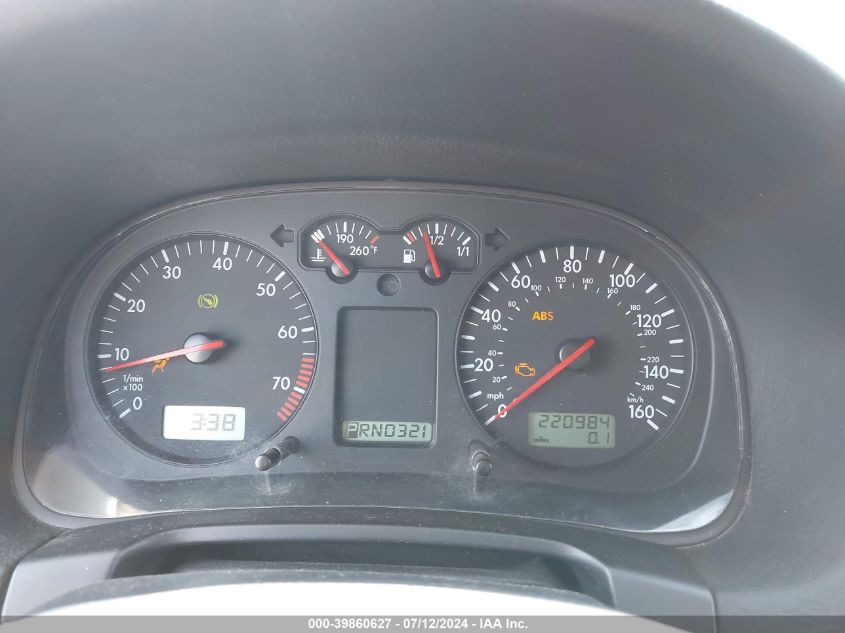 2002 Volkswagen Jetta Gls VIN: 3VWSB69M02M156399 Lot: 39860627