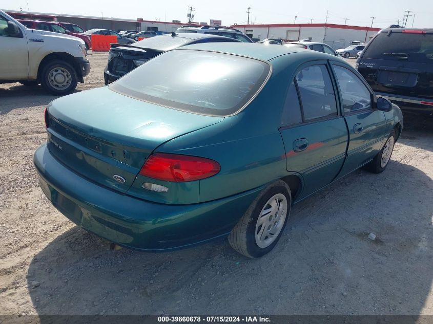 1998 Ford Escort Se VIN: 1FALP13PXWW101999 Lot: 39860678