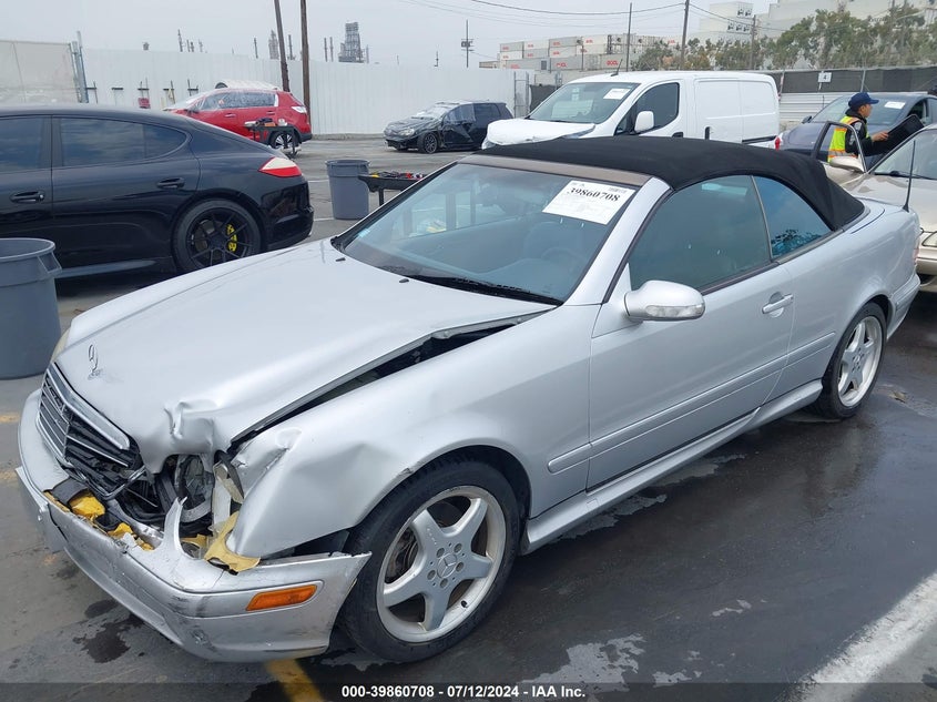 2002 Mercedes-Benz Clk 430 VIN: WDBLK70G62T113092 Lot: 39860708