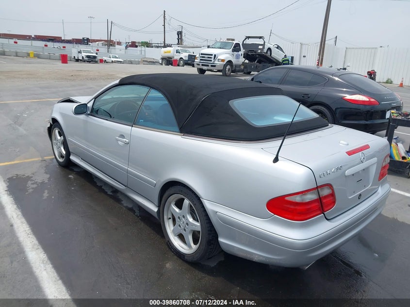 2002 Mercedes-Benz Clk 430 VIN: WDBLK70G62T113092 Lot: 39860708