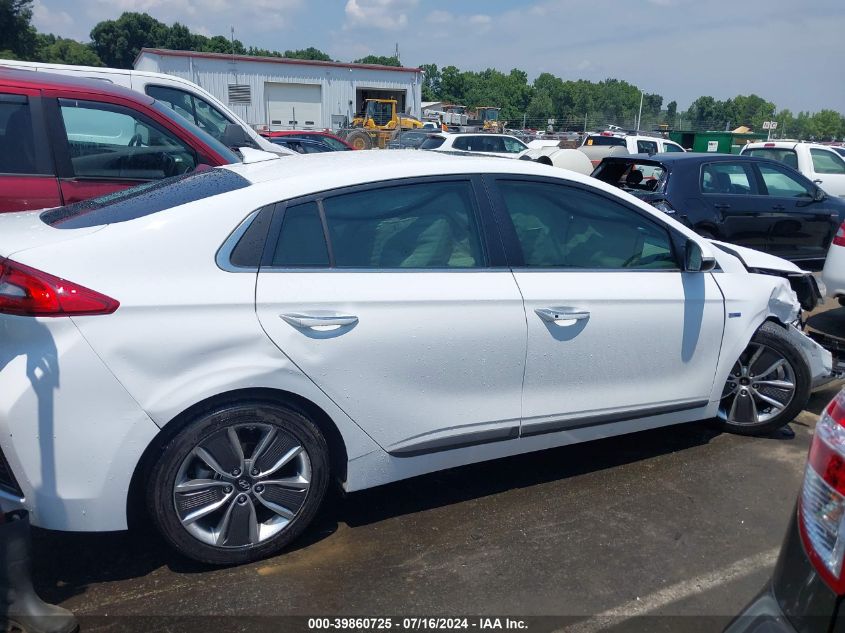 2018 Hyundai Ioniq Hybrid Limited VIN: KMHC05LC2JU096638 Lot: 39860725