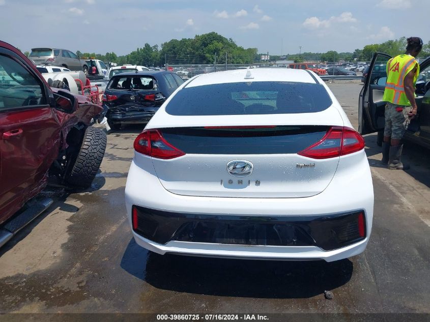 2018 Hyundai Ioniq Hybrid Limited VIN: KMHC05LC2JU096638 Lot: 39860725