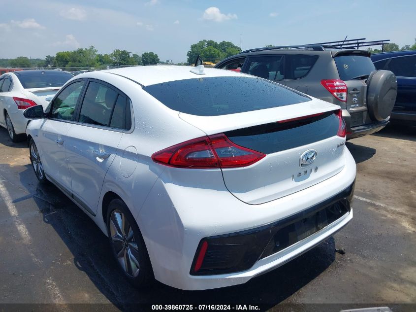 2018 Hyundai Ioniq Hybrid Limited VIN: KMHC05LC2JU096638 Lot: 39860725