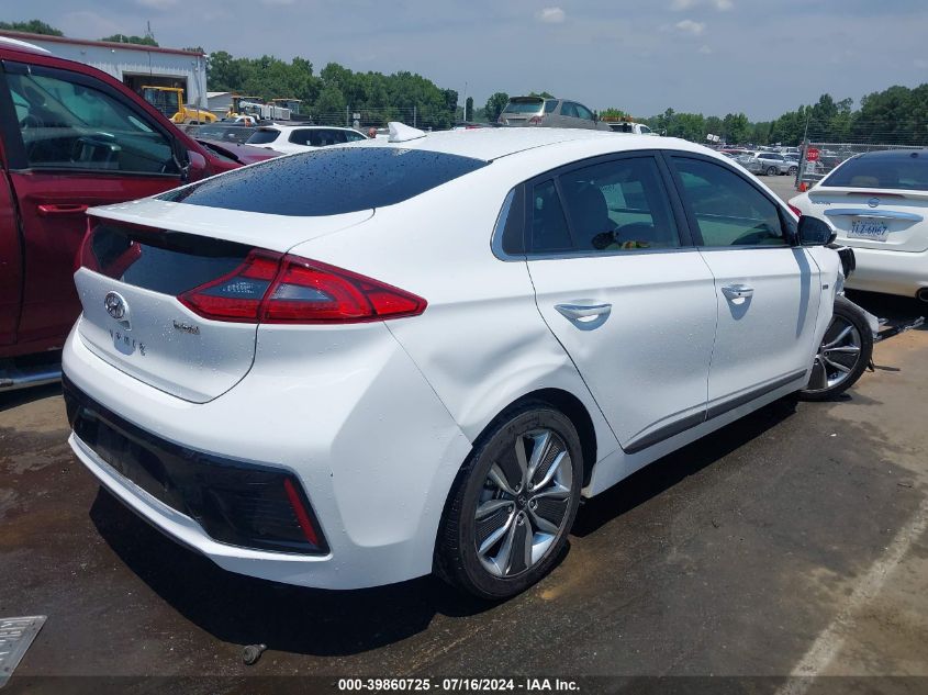 2018 Hyundai Ioniq Hybrid Limited VIN: KMHC05LC2JU096638 Lot: 39860725