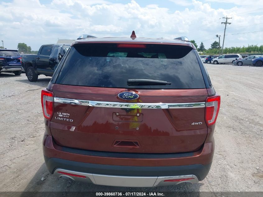 2016 Ford Explorer Limited VIN: 1FM5K8F89GGB83536 Lot: 39860736