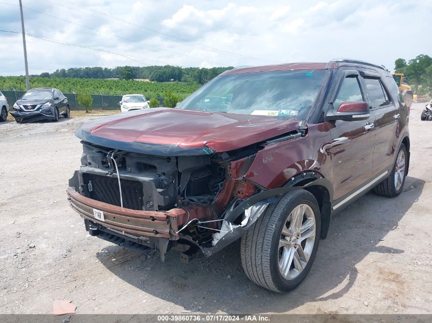 2016 Ford Explorer Limited VIN: 1FM5K8F89GGB83536 Lot: 39860736