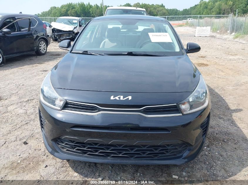 2022 Kia Rio S VIN: 3KPA24AD7NE431229 Lot: 39860769