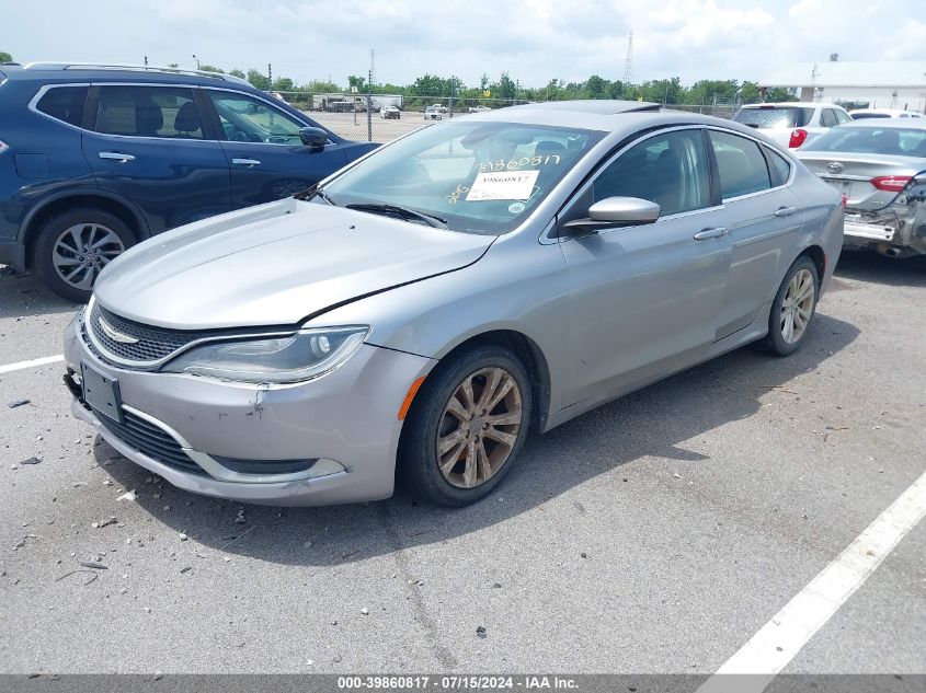 2015 Chrysler 200 Limited VIN: 1C3CCCAB6FN632927 Lot: 39860817