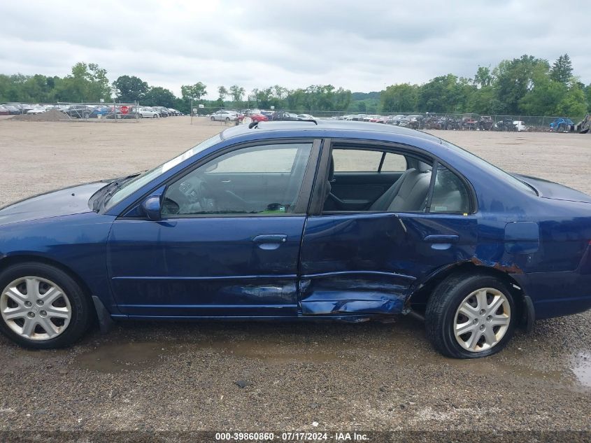 2003 Honda Civic Ex VIN: 2HGES26713H568985 Lot: 39860860