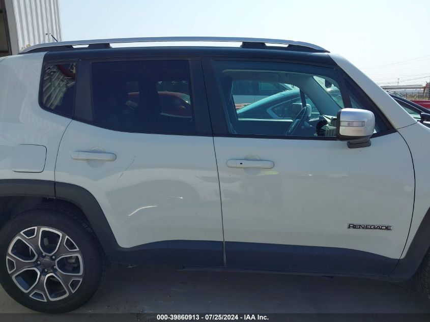 2017 Jeep Renegade Limited Fwd VIN: ZACCJADB3HPE40442 Lot: 39860913