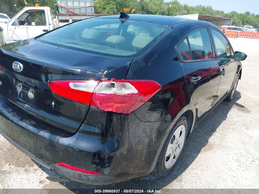 2015 Kia Forte Lx VIN: KNAFK4A62F5265915 Lot: 39860937