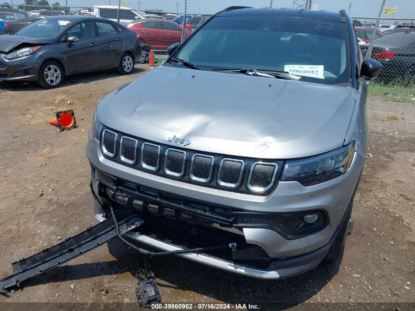 2022 Jeep Compass Limited 4X4 VIN: 3C4NJDCB1NT184494 Lot: 39860952