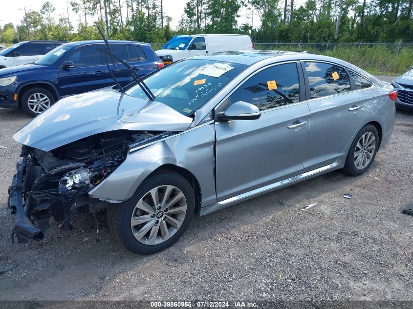 5NPE34AF1HH591526 2017 HYUNDAI SONATA - Image 2