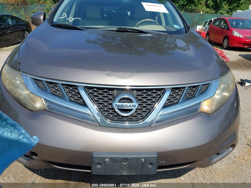 2011 Nissan Murano Sl VIN: JN8AZ1MW3BW188371 Lot: 39860961