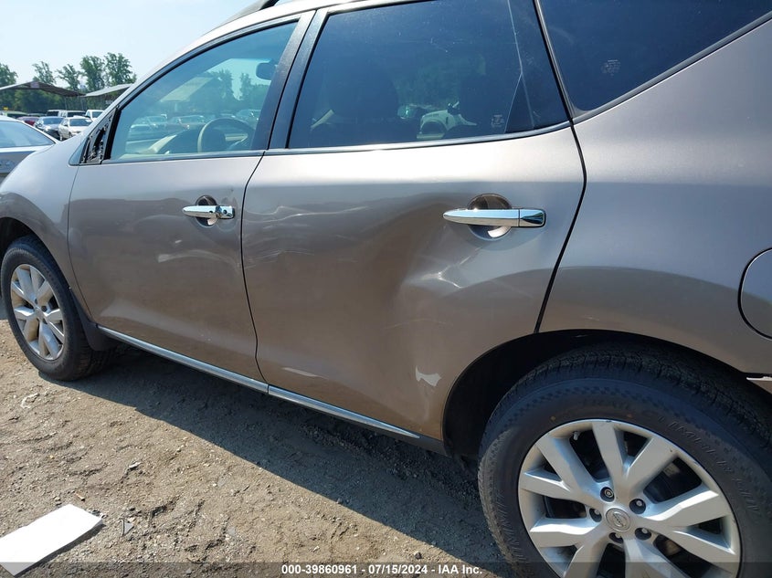 2011 Nissan Murano Sl VIN: JN8AZ1MW3BW188371 Lot: 39860961