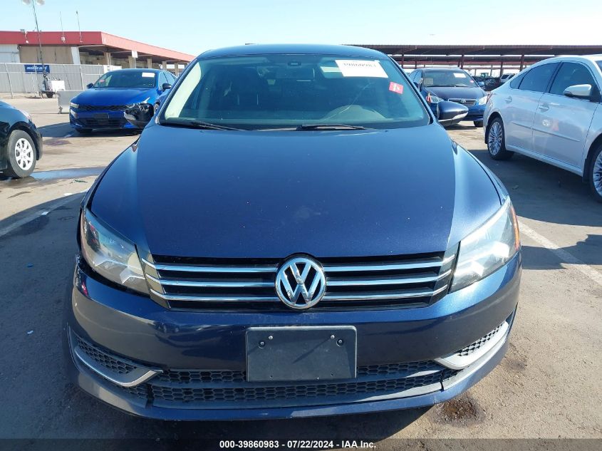 2012 Volkswagen Passat 2.5L S VIN: 1VWAP7A35CC067002 Lot: 39860983