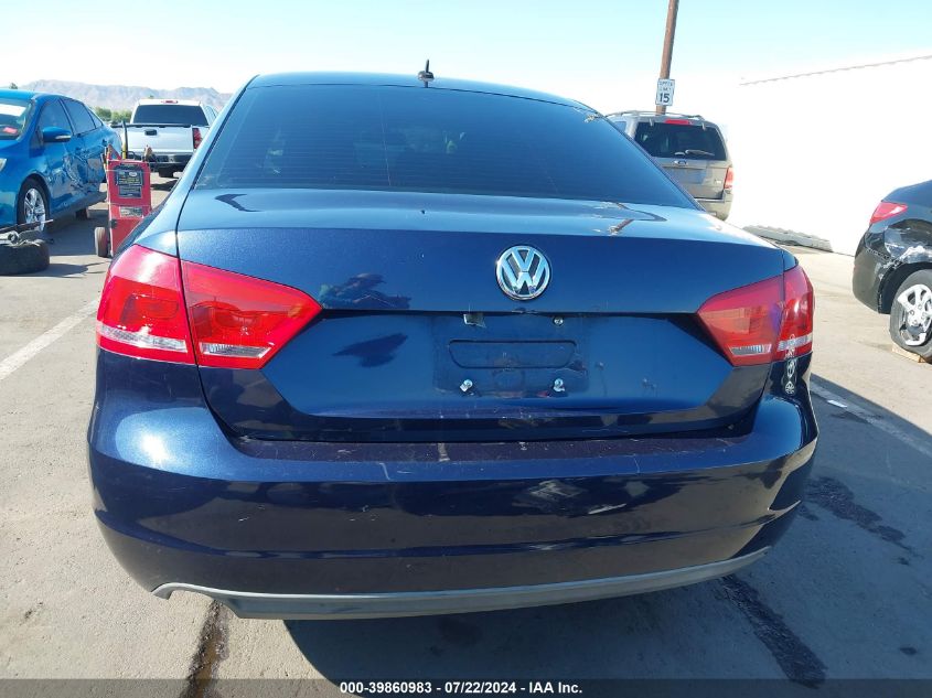 2012 Volkswagen Passat 2.5L S VIN: 1VWAP7A35CC067002 Lot: 39860983