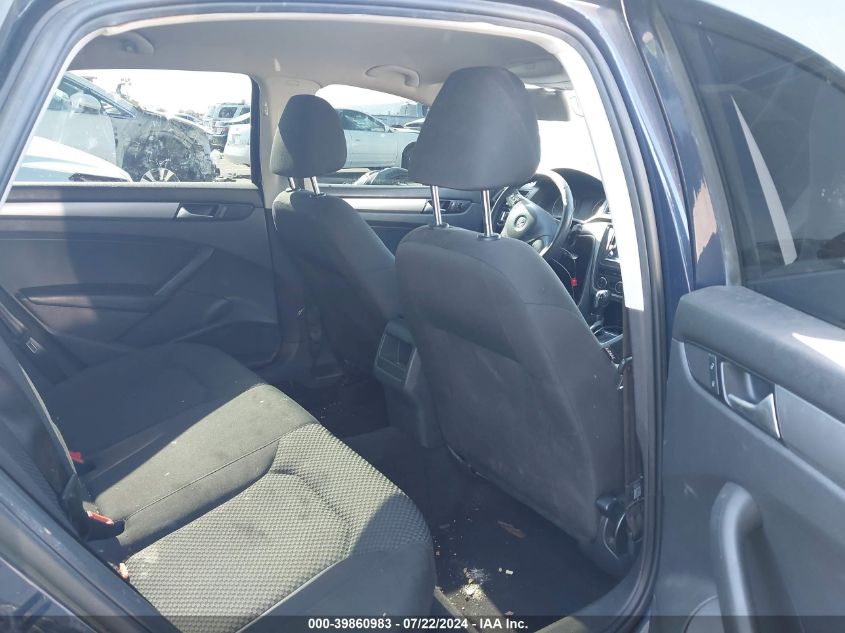 2012 Volkswagen Passat 2.5L S VIN: 1VWAP7A35CC067002 Lot: 39860983