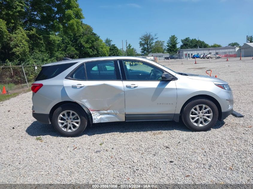 2018 Chevrolet Equinox Ls VIN: 3GNAXHEV0JS645977 Lot: 39861006
