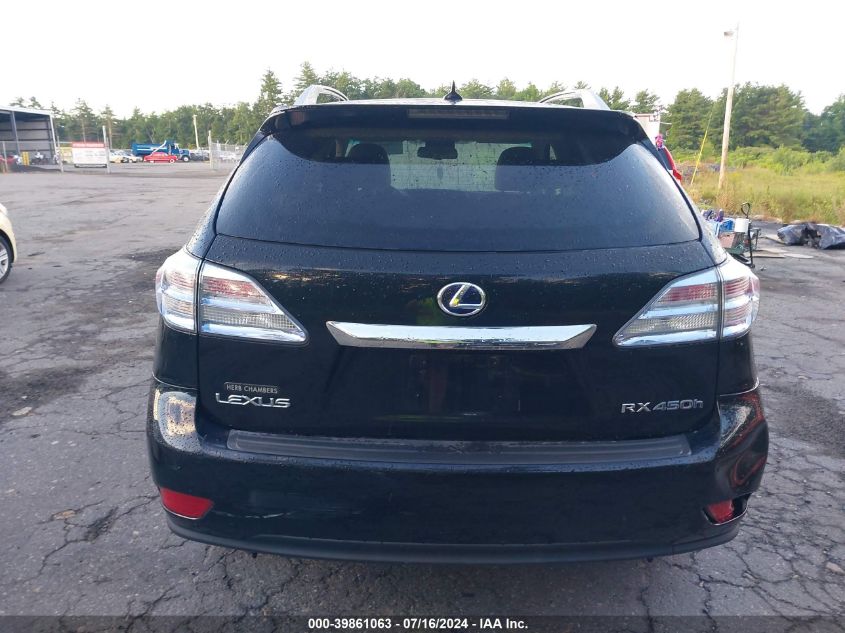 2010 Lexus Rx 450 VIN: JTJBC1BA5A2004415 Lot: 39861063