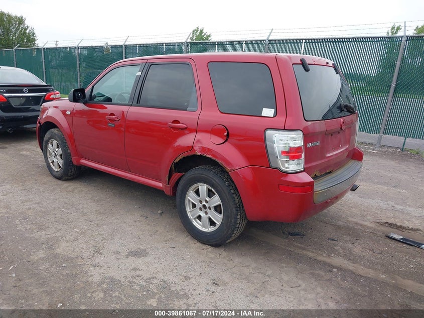 2009 Mercury Mariner I4 VIN: 4M2CU81779KJ12298 Lot: 39861067