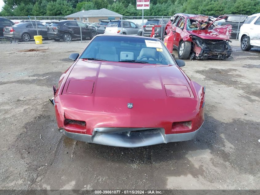 1987 Pontiac Fiero Gt VIN: 1G2PG1190HP238824 Lot: 39861077