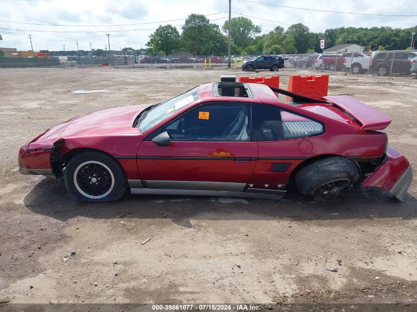 1987 Pontiac Fiero Gt VIN: 1G2PG1190HP238824 Lot: 39861077