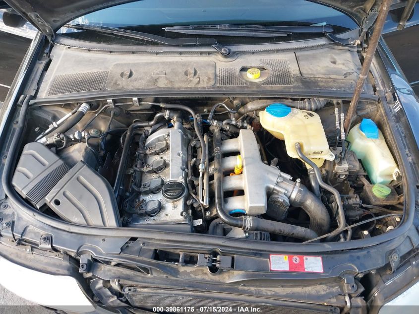 2002 Audi A4 1.8T VIN: WAULC68EX2A230503 Lot: 39861175